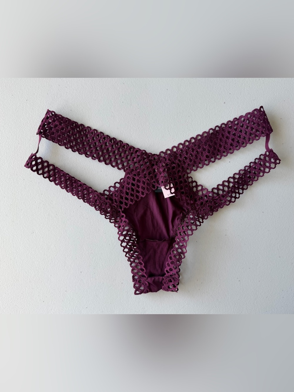 Victoria’s Secret Very Sexy Strappy Mesh Cheeky Panty L NWT - Picture 4 of 8